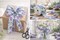 Designer’s Shop Purple Hydrangea Floral Wired Ribbon, 2.5 Inch x 10 Yards – White Linen-Style Ribbon with Lavender & Lilac Flowers. WR 63-5232